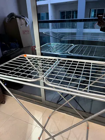 Foldable Metal Clothes Drying Rack - Large, Used