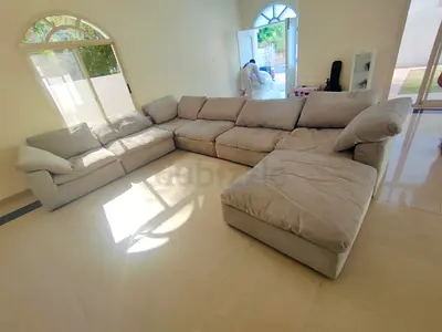 Perfect condition pan Emirates modular sofa
