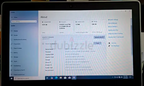 Dell Latitude laptop - Intel Core i5, 4GB RAM, 256GB SSD