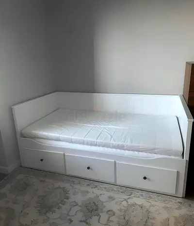 Ikea daybed with 2 new ikea mattress like new