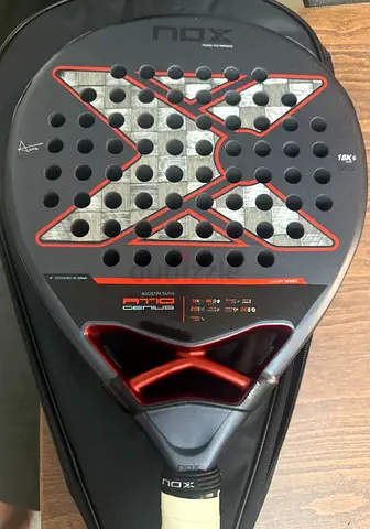 NOX Atomic 18K 2025 Genius Padel Racket with Cover - Perfect Condition