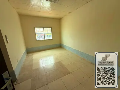 Studio in Al Muwaihat 3 with a fully separate kitchen, excellent space, on the Dubai and Sharjah exit, separate layout, close to all services.