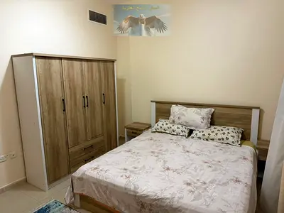 Furnished one-bedroom apartment for monthly rent in Al Khan, Sharjah, with internet only. Brand new, hotel-style furnishings.