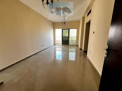 One bedroom and living room for rent in Al Taawun with balcony and parking