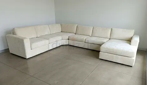 Home center beige color Ushape sofa for sale