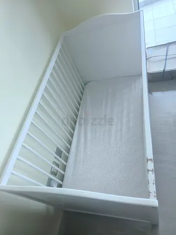 Ikea SMÅGÖRA Baby bed/Cot, white, 60x120 cm