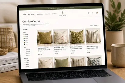 Turnkey E-Commerce Home Décor Brand | UAE | Shopify + Marketplace Accounts
