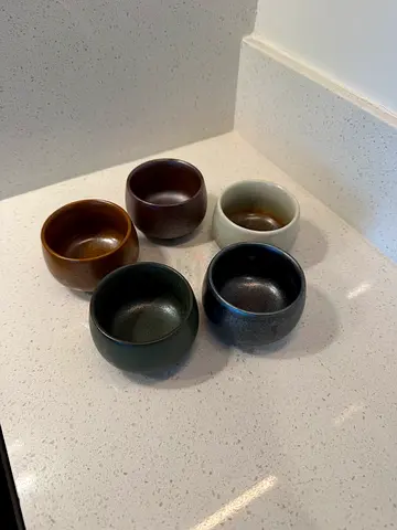 Set of 5 espresso cups