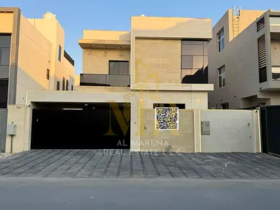 Receive your ready-to-move-in villa in Al Yasmin area, Ajman - two floors and a roof, very spacious interior layouts, hotel-style finishes, at a barga