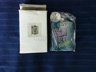 Stainless Steel Drunk Joke Hip Flask (7 oz)