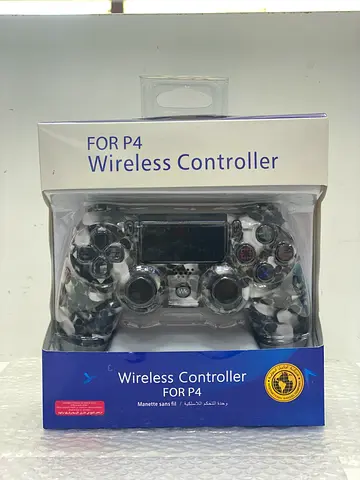 Wireless DualShock-style Controller for PS4 (Transparent/Camouflage) - New in Box