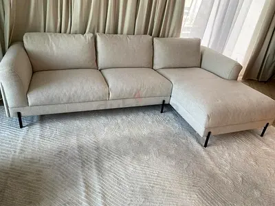 The Loom collection L shape sofa beige