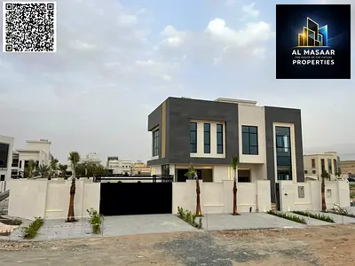 Own a luxury villa in Al Yasmin, Ajman | 6 master bedrooms, 6200 sq ft land area, with a luxurious