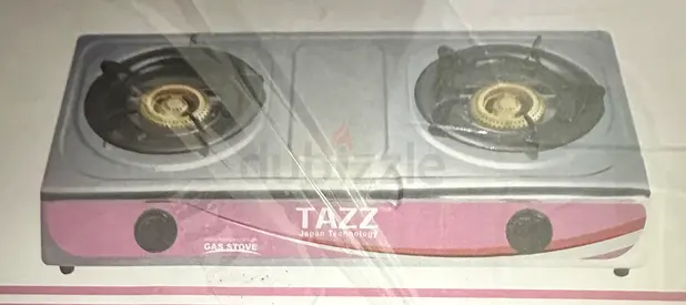Tazz Two-Burner Portable Gas Stove — Brand new. Seal not opened