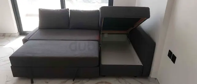 L shape sofa bed with storage
