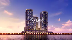 On High Floor with Waterfront + Burj Khalifa Views