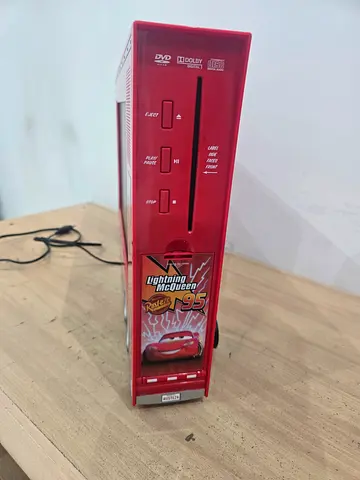 Red Lightning McQueen DVD Player (Slim Vertical Unit)