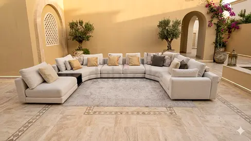 Chattels and more premium quality olta U shape sofa