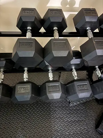 Hex Rubber Dumbbell Set