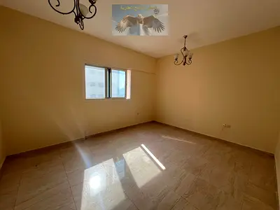 One bedroom and living room in Al Majaz 3, spacious, central AC, central gas, free parking, balcony, built-in wardrobes, prime location near corniche