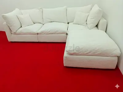 Marina home cloud modular 4 piece sofa with ottoman