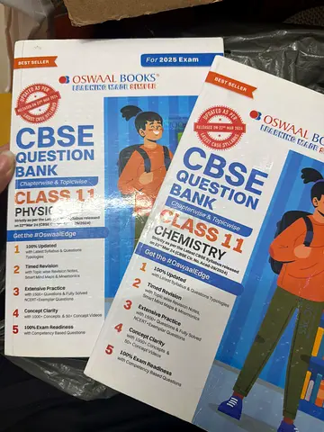 oswaal grade 11 guides for sale (chemistry and physics)