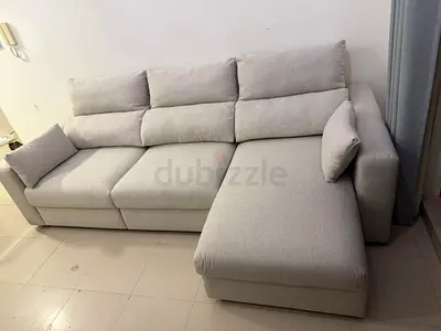 Ikea eskilstuna L shape sofa bed under storage