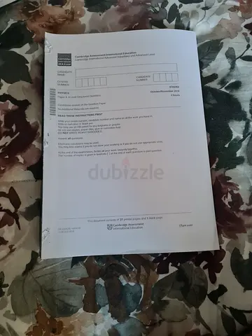 Cambridge past paper (Blank/Unused) - A4 Pack (2019 - 2016)