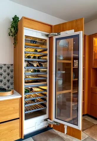 Gaggenau latest model 3 zone built-in large wine fridge