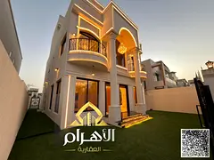 Ready with electricity and water | Own a luxury villa in Al Yasmin, Ajman | 6 master bedrooms (G+2)