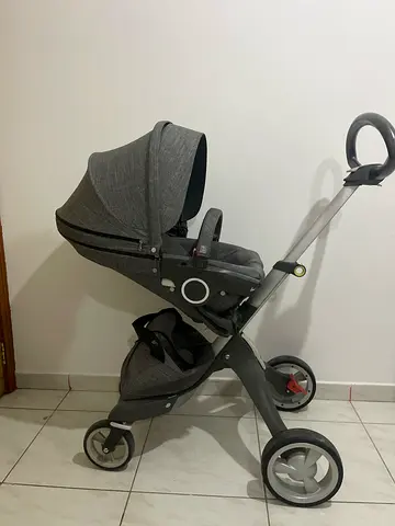 Stokke Xplory stroller in good condition — compact urban pram(Stroller Car Seat Combo) with storage