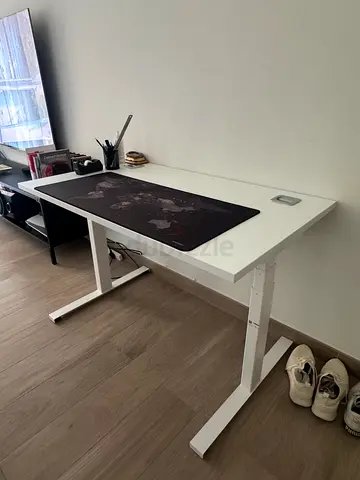 Adjustable Electric White Standing/Sitting Desk from Posturite — excellent condition