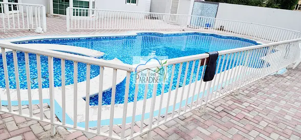 available private entrance villa 4 Bedroom all master with maids room/living room/ terrace area /corner unit/shared pool/4 parking /For Rent in Mirdif