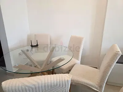 4 Upholstered Chairs - off white