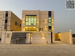 Luxury villa for sale in Al-Haliyo 2 – Garden Scheme | Close to the mosque | 4 master bedrooms | M