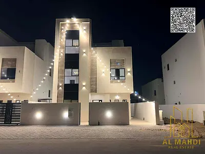 فيلا فاخرة 6 غرف + روف + غرفة خادمة في الحليو 2 – 🧾 شامل رسوم التسجيل والماء والكهرباء – 💳 تمويل عقاري – 10% مقدم – عجمان
