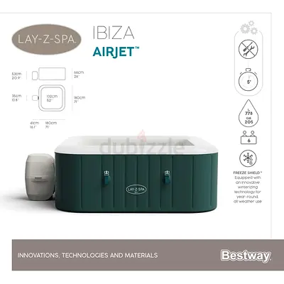 Airjet Spa Ibiza 180x180x66cm