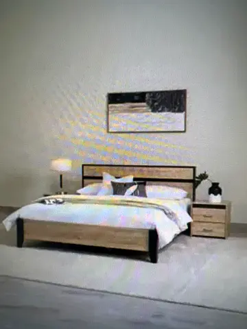 Decasta Bed Frame - 450, Mattress - 300 and Night Stand 100,
