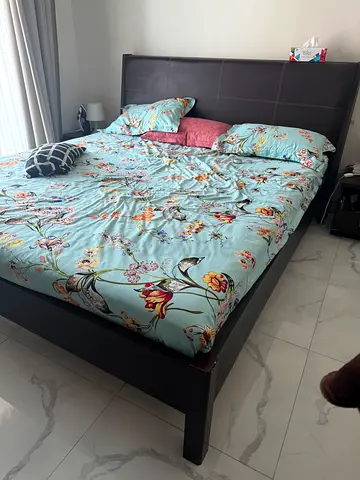 Bedroom set ( Kind Bed, Dresser with mirror, 2-side tables)