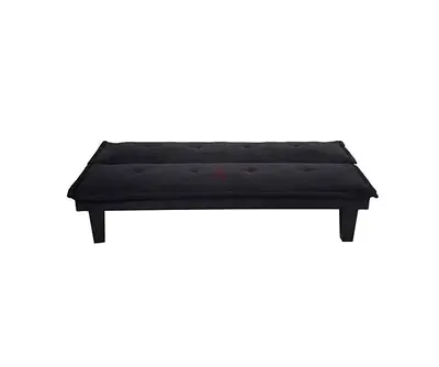 Black Convertible Futon / Sofa Bed - Compact, Good Condition