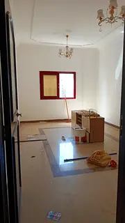 Balcony + elegant finishing + modern design + central AC, 2BR + hall for rent in Al Khan, 2 baths, s