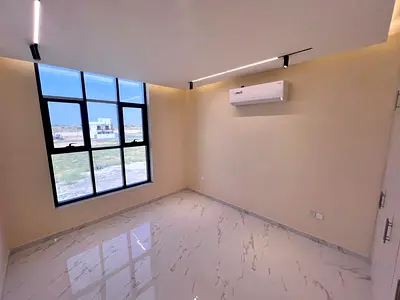 First occupancy townhouse for annual rent in Al Bahia, Ajman – 3 master bedrooms + roof with luxury finishes
