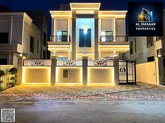 Modern villa for sale in Al Helio, Ajman | 6 master bedrooms, registration and ownership fees includ
