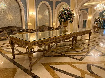 Exclusive Baroque Masterpiece - 5-Meter Gold Gilded Banquet Table
