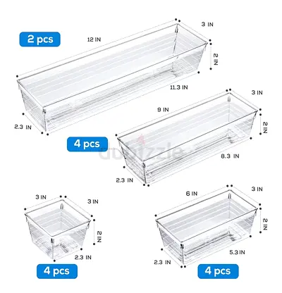 Plastic drawer dividers