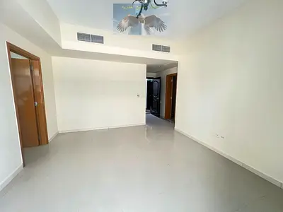 One bedroom and living room for rent in Al Taawun with Balcony, free maintenance