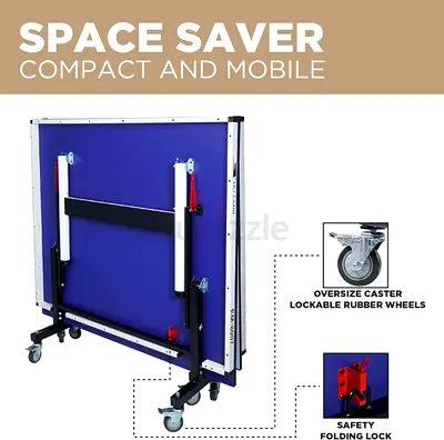 SKY LAND Professional Indoor Tennis Table for Home, Foldable Ping Pong Table