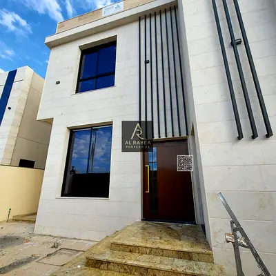 Corner villa for sale - 7 master bedrooms - 9 bathrooms - living room and majlis - in Al Zahia, Ajman