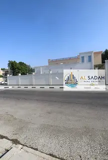 Villa for sale in Al Mansoura, Sharjah. Single-story villa on a corner lot with two street frontages