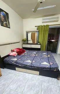 1 bedroom with attached balcony with road view